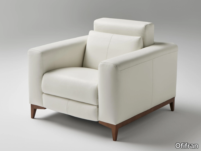 KBAM - Recliner leather armchair with armrests _ Ofifran