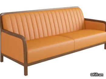 ILIUS - 3 seater leather sofa _ Ofifran