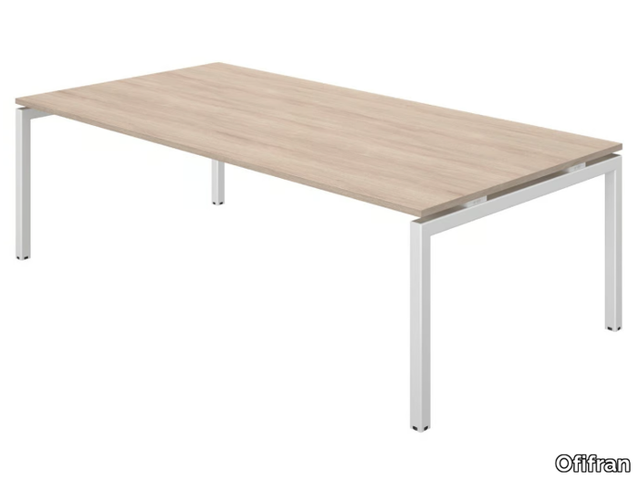 NEXO - Rectangular wood veneer meeting table _ Ofifran