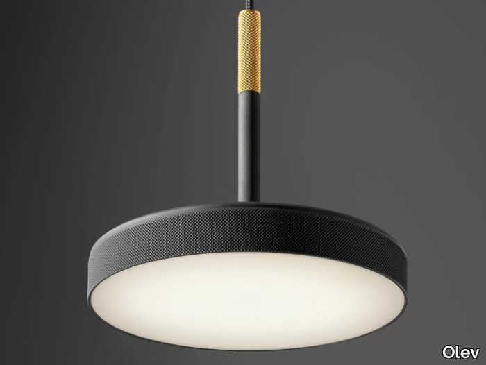 OVERFLY - LED aluminium and plexiglass pendant lamp _ Olev