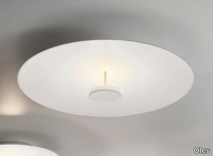 OVERFLY PLUS PL - LED aluminium and plexiglass ceiling lamp _ Olev