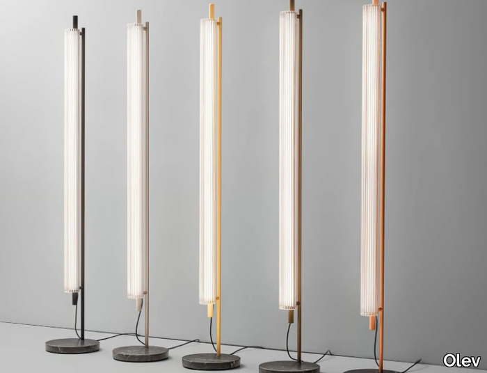 TRISEL PT - LED glass and aluminium floor lamp _ Olev