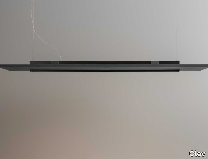 STAGE HORIZONTAL SILENCE - LED perforated metal pendant lamp _ Olev
