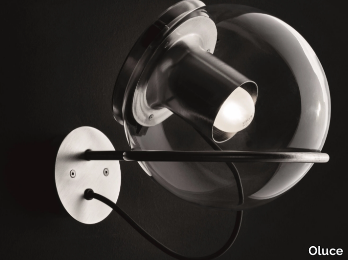 THE GLOBE - 727 - Blown glass wall lamp _ Oluce