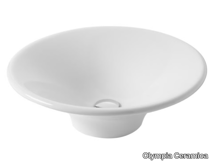 FORMOSA 2.0 - Countertop round ceramic washbasin _ Olympia Ceramica