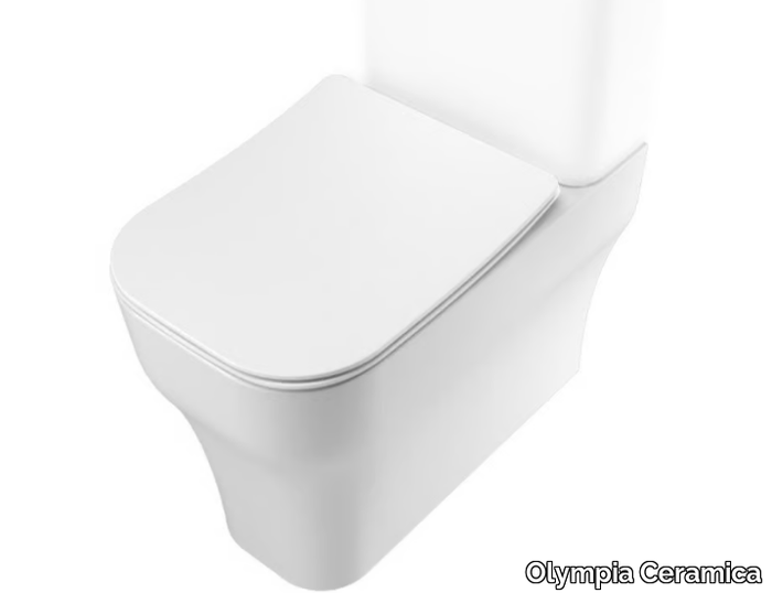 SYNTHESIS ECO - Close coupled Floor mounted Vitreous China toilet _ Olympia Ceramica