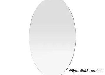 IMPERO - Oval wall-mounted bathroom mirror _ Olympia Ceramica