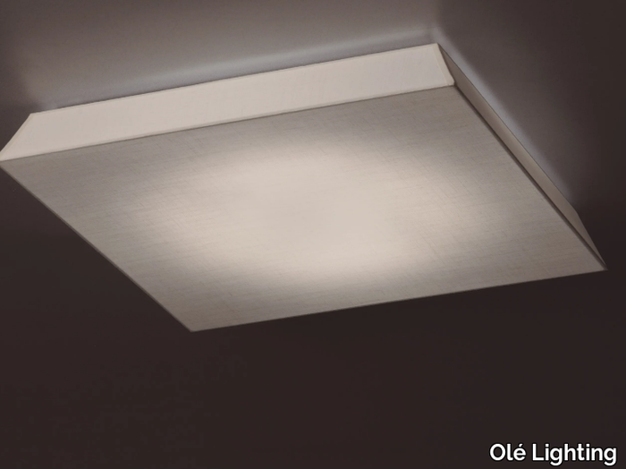 CLEO - LED linen ceiling light _ Olé Lighting