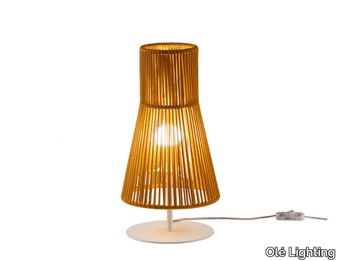 KORA - LED handmade rope table lamp _ Olé Lighting