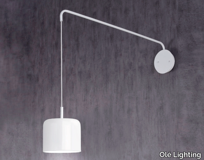 POT - LED adjustable metal wall lamp with fixed arm _ Olé Lighting