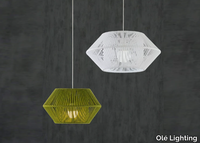 UKELELE - LED handmade rope pendant lamp _ Olé Lighting