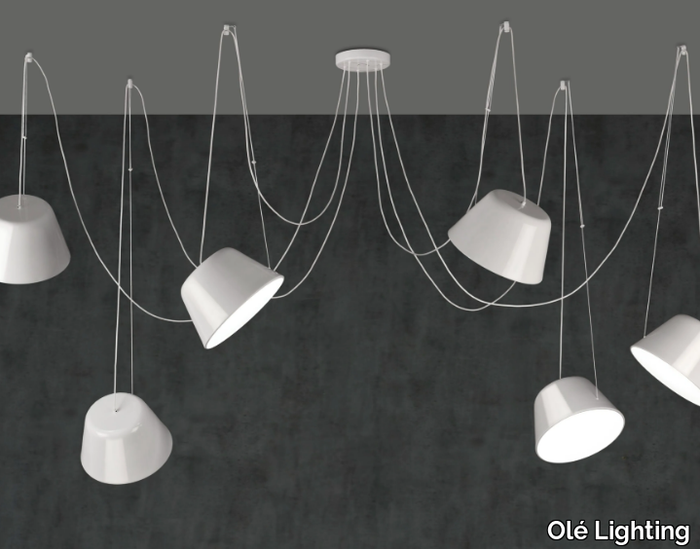 SENTO - LED swivel metal pendant lamp _ Olé Lighting