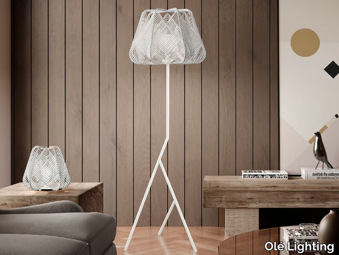 ONNA - LED rope floor lamp with tripod _ Olé Lighting