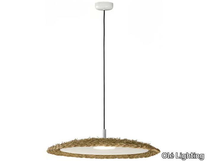 ILLA - LED natural fibre pendant lamp _ Olé Lighting