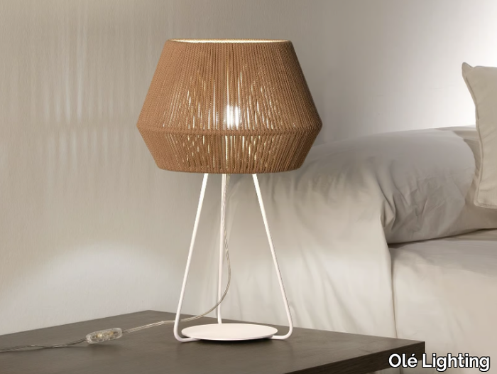 BANYO - LED handmade rope table lamp _ Olé Lighting