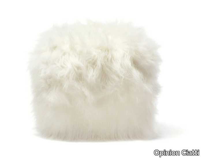 GUELFO FUR - Upholstered fake fur pouf _ Opinion Ciatti