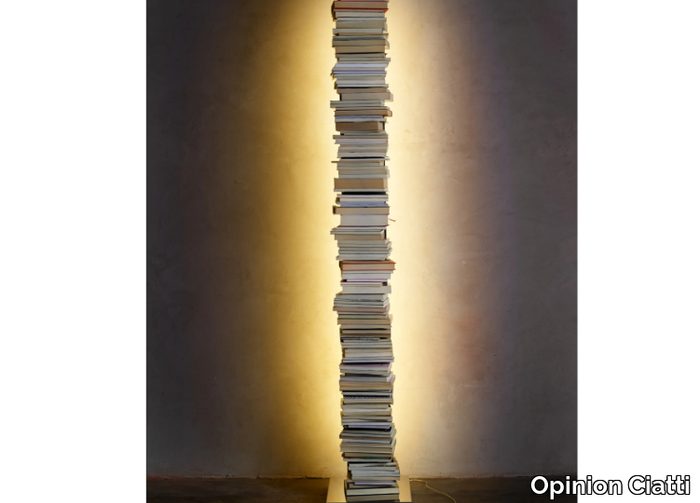 PTOLOMEO LUCE - Freestanding bookcase with built-in lights _ Opinion Ciatti