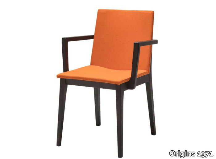 MAXIM FULL 175 - Upholstered chair with armrests _ Origins 1971