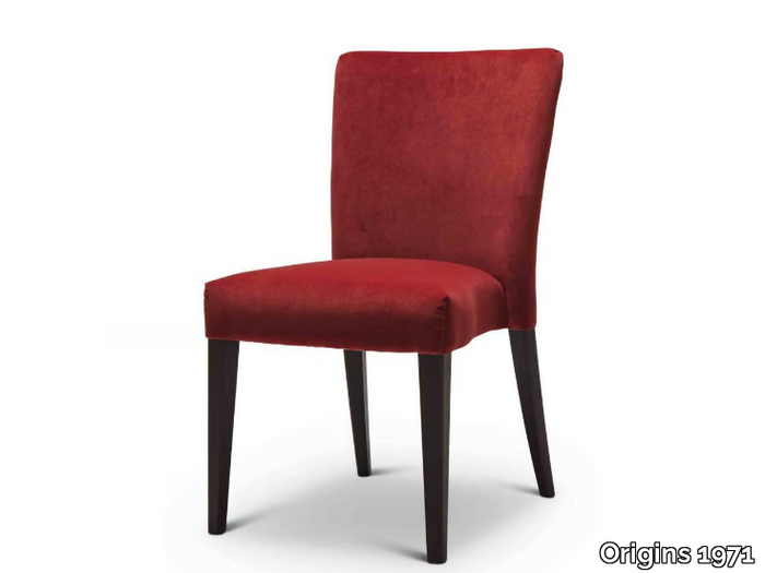 NOBLESSE 207 - Upholstered stackable fabric chair _ Origins 1971