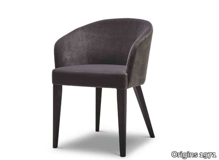 DORIS 256 - Fabric chair with armrests _ Origins 1971