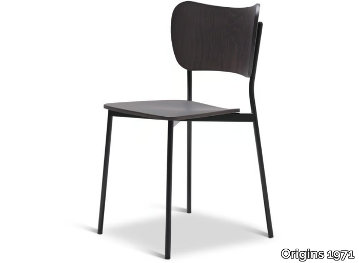 RAMI METAL 336-M - Stackable steel chair _ Origins 1971