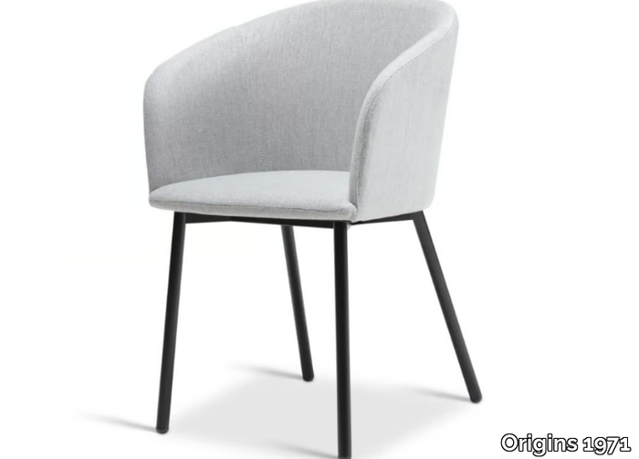 CLAIRE 700 - Upholstered fabric chair with armrests _ Origins 1971