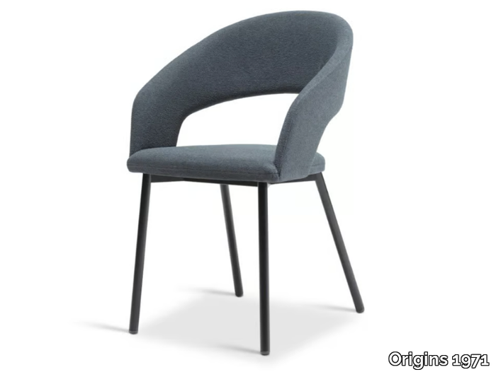 CELINE 705 - Upholstered fabric chair with armrests _ Origins 1971