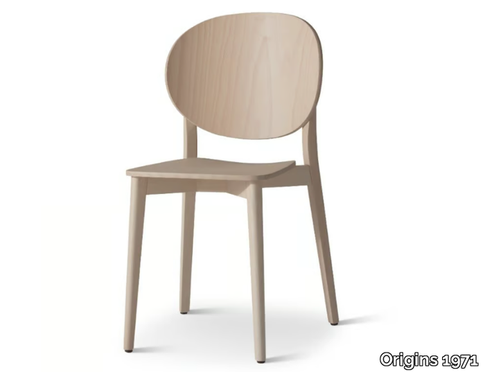 COCO 354 - Stackable beech chair _ Origins 1971