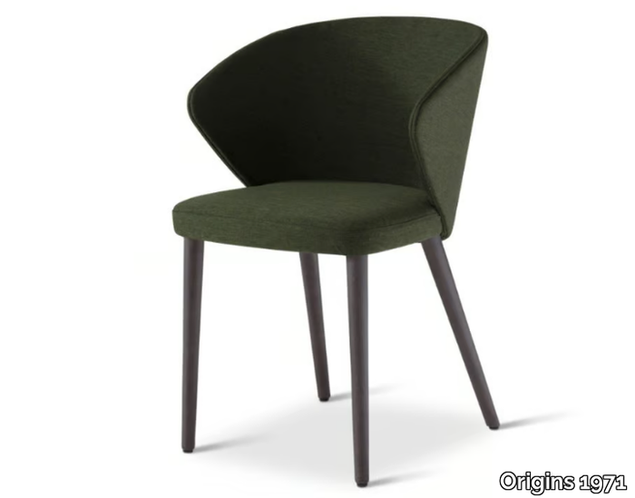 ELLIS 643 - Upholstered fabric chair with armrests _ Origins 1971