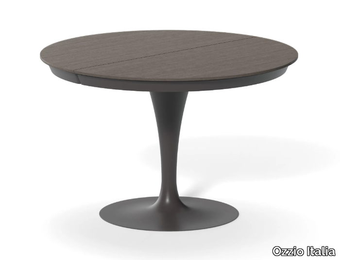 ECLIPSE LEGNO - Extending round wooden table _ Ozzio Italia