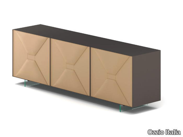 GRACE - Tanned leather sideboard _ Ozzio Italia