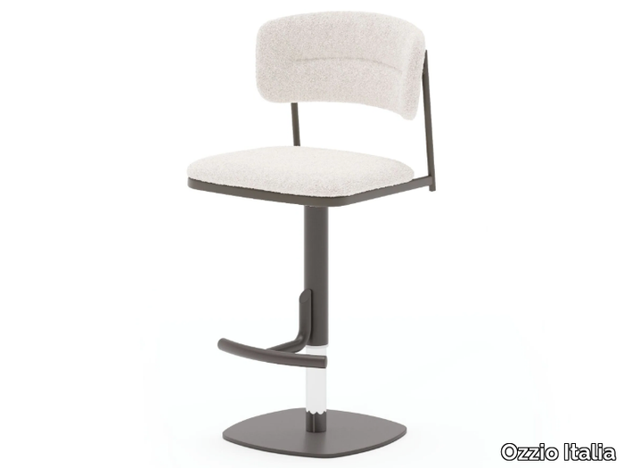 ADAM - High stool with footrest _ Ozzio Italia