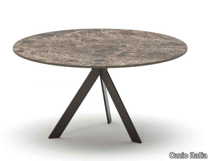 BIJOUX - Low round ceramic coffee table _ Ozzio Italia