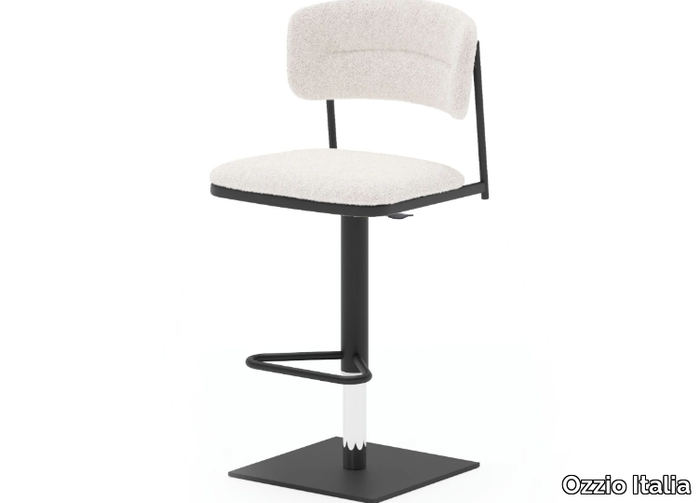 LOGAN - High stool with footrest _ Ozzio Italia