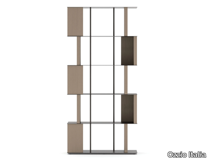 MANGA - Freestanding sectional bookcase _ Ozzio Italia