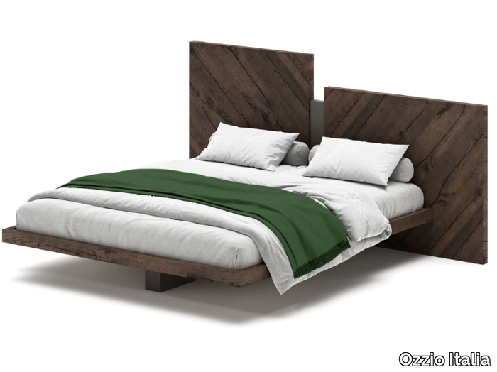 NAZARÈ - Wooden double bed _ Ozzio Italia