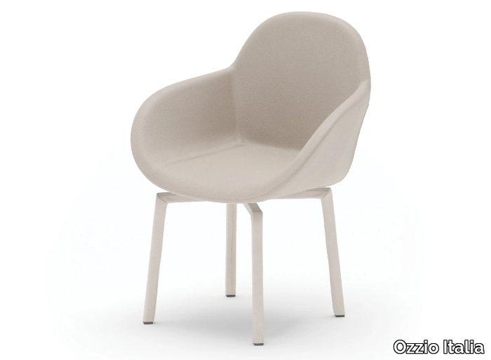 TEN - Swivel upholstered chair _ Ozzio Italia