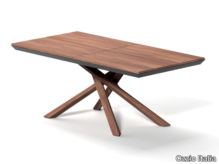 ARIZONA - Extending rectangular wooden table _ Ozzio Italia