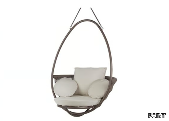 WEAVE - 1 Seater aluminium garden hanging chair _ POINT