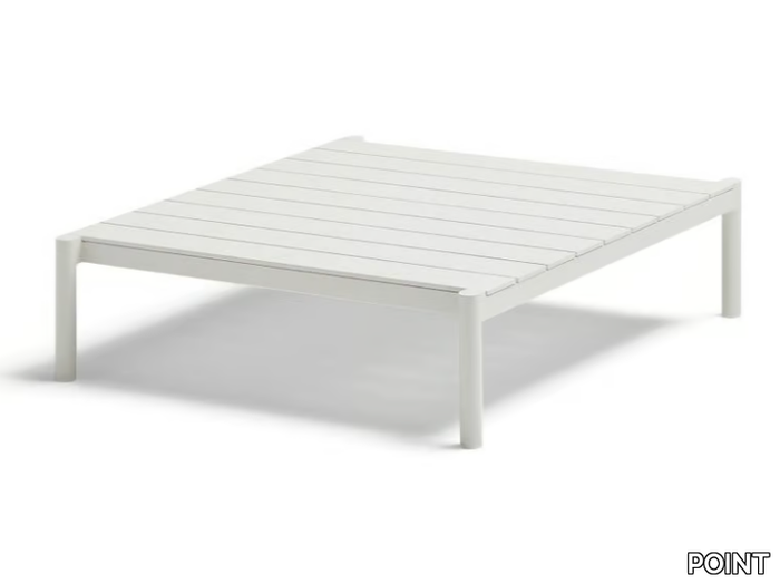 ORIGIN - Aluminum coffee table with porcelain stoneware top _ POINT