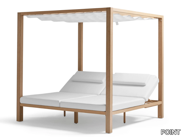 KAHN - Canopy TechTeak and fabric garden bed _ POINT