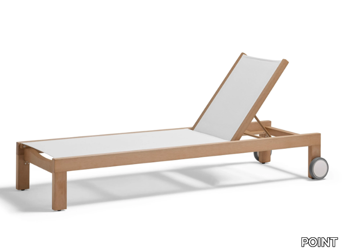 KAHN - Recliner Batyline® and TechTeak sun lounger with castors _ POINT