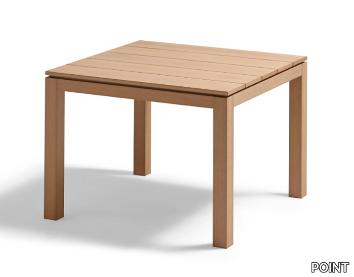 KUBIK - Square TechTeak garden table _ POINT