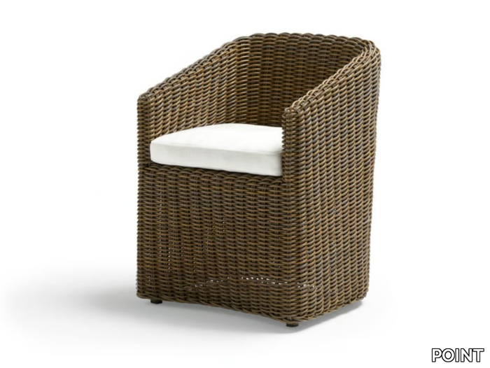 HERITAGE - Shintotex® garden chair with integrated cushion _ POINT