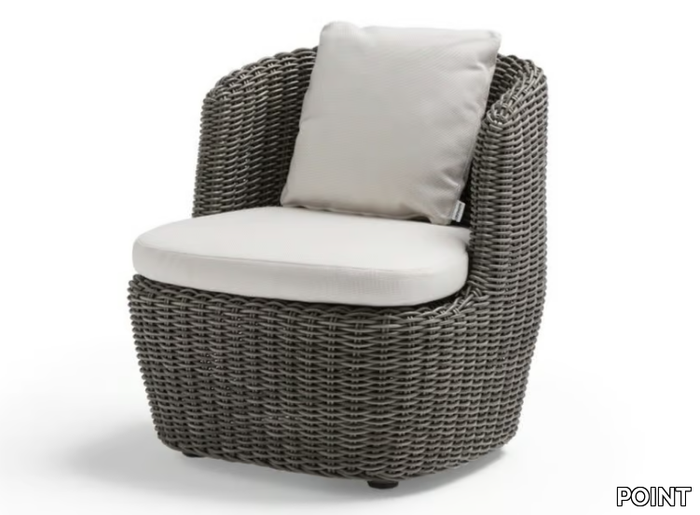 HERITAGE - Garden Shintotex® easy chair with armrests _ POINT