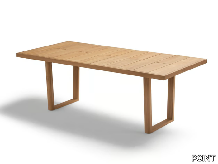 HERITAGE - Rectangular teak garden table _ POINT