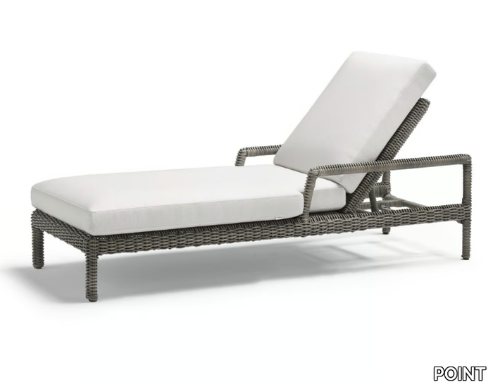 HERITAGE - Recliner sun lounger with armrests _ POINT