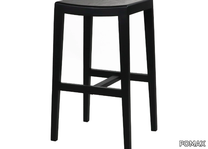 KENT - High Mango barstool with footrest _ POMAX