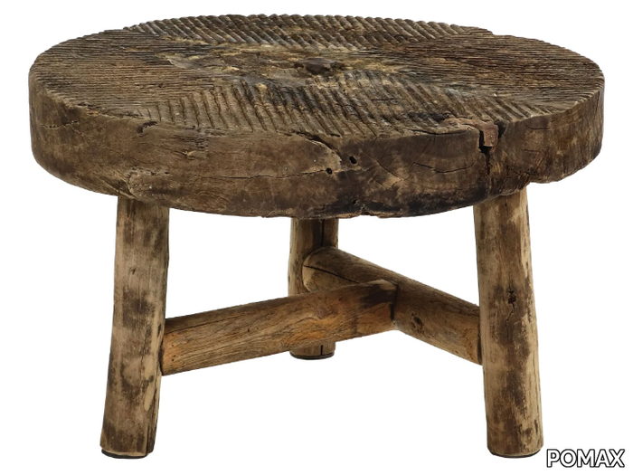 LENASIA - Round reclaimed wood coffee table _ POMAX