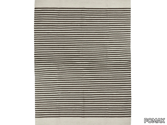 PAMPLONA - Striped rectangular wool rug _ POMAX